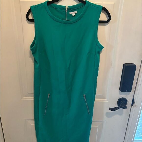 GAP Green Sheath Mini Dress with Pockets - Picture 2 of 4